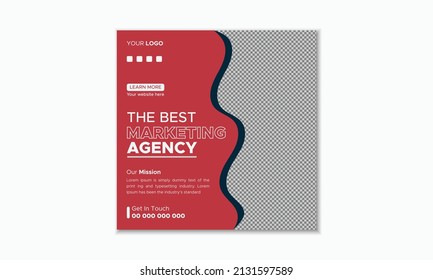 Business promotion and Digital marketing social media post and web banner template. Modern corporate business advertisement social media post or story design template for facebook or instagram