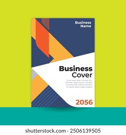 Business promotion, modern cover annual report, cover a modern design