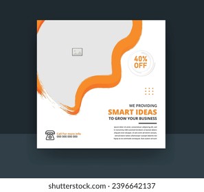 Business promotional social media poster design template