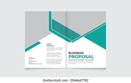 Business Proposal Brochure Design Template in a4v size. Abstract Brochure design. Flyer promotion. print ready file. Vector illustration
