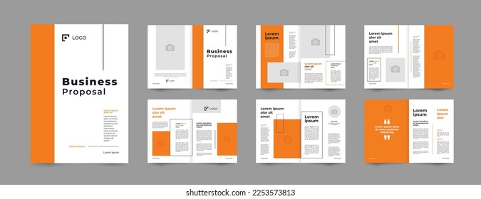 plantilla de diseño de folleto de propuesta de negocio 