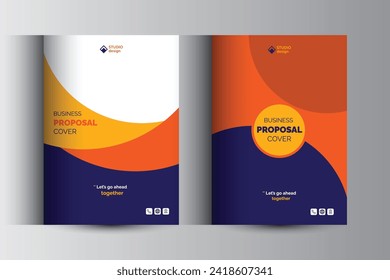 Business Proposal Catalog Cover Design Template Concepts