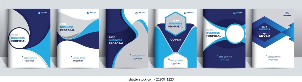 Business Proposal Cover Design Template adept for multipurpose Projects