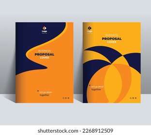 Business Proposal Cover Design Template adept for multipurpose Projects
