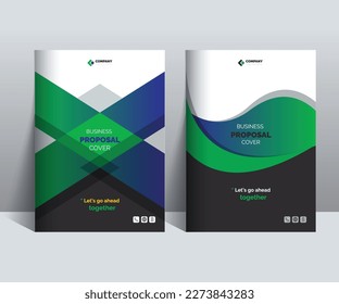 Business Proposal Cover Design Template concept adept for multipurpose Projects