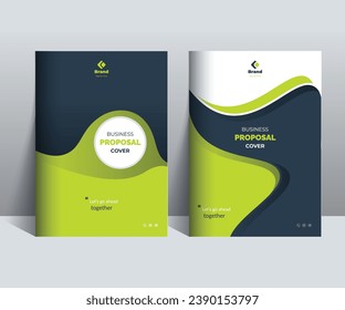 Business Proposal Cover Design Template Concepts adept for multipurpose Projects