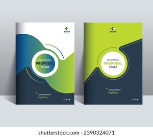 Business Proposal Cover Design Template Concepts adept for multipurpose projects