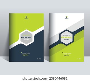 Business Proposal Cover Design Template Concepts adept for multipurpose Projects