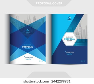 Business Proposal Cover Design Template Concepts Adept for multipurpose Projects