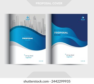 Business Proposal Cover Design Template Concepts Adept for multipurpose Projects