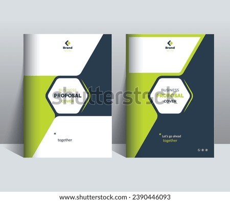Business Proposal Cover Design Template Concepts adept for multipurpose Projects