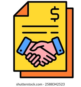 Business Proposal Icon, Offering, Marketing