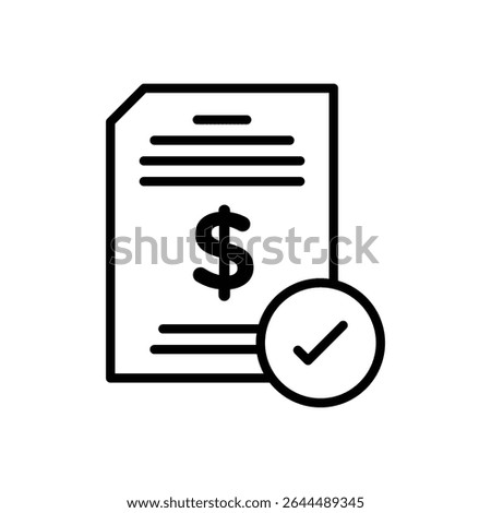 Business proposal icon outline set sign