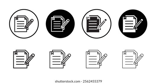 Business proposal icon Thin line flat illustration