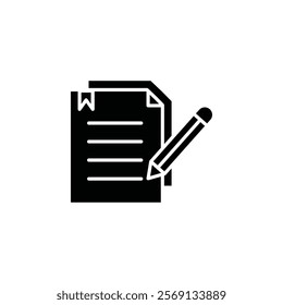 Business proposal icon Vector flat thin line illustration