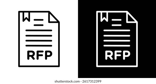 Business proposal icon vector for web and mobile app. Symbol isolated.