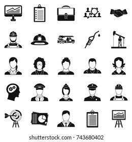 Business proposal icons set. Simple set of 25 business proposal vector icons for web isolated on white background