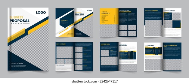 Business Proposal Layout Brochure Template or Business Proposal Design