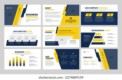 Diseño de diapositivas de presentación de propuestas de negocio. Uso para el fondo de la presentación de claves creativas, diseño de folletos, deslizador de sitios web, propuesta de negocio. 