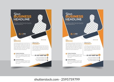 Business proposal, promotion, advertise, publication, colorful corporate business flyer, Print ready poster design
