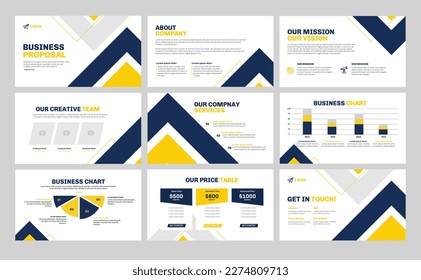 Business proposal slides design. Use for Creative keynote presentation background, brochure design, website slider, business proposal. 