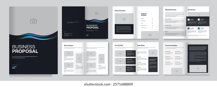 Business Proposal Template Design, Professional design Editable Vector format Template