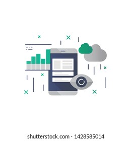 Business prospect illustration. business concept vector. icon vector flat design