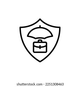 Business Protection Symbol in Vektorgrafik. Logotyp
