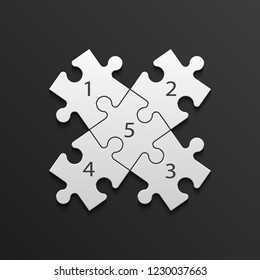 Business puzzle background piece jigsaw abstract solution illustration idea isolated
