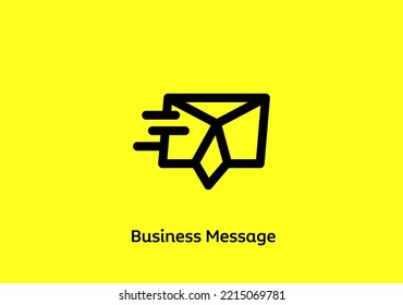 Business Quick Messages with a tie symbol