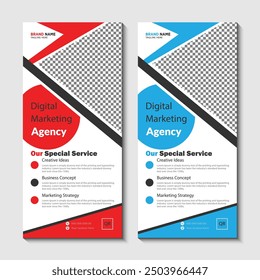 Diseño de Plantilla de tarjetas de rack de negocios 
