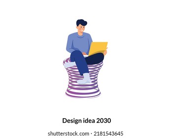 Business Rattan wraps design icon.eps