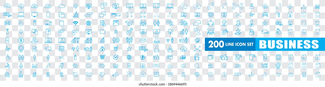 business real estate restroom contacts icons set
