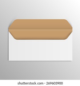 Business realistic envelope, vector