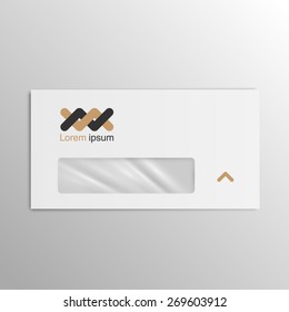 Business realistic envelope, vector
