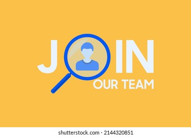 Business recruiting concept. We are hiring. Flyer design. Vector illustration Banner with "we are hiring" for decoration design.