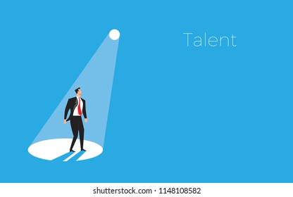 Business recruitment or hiring vector concept. 