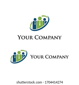 Business Recruitment People Logo Vector