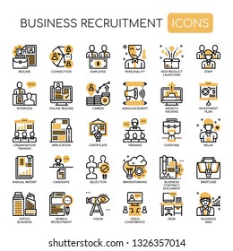 Business Recruitment , Thin Line and Pixel Perfect Icons