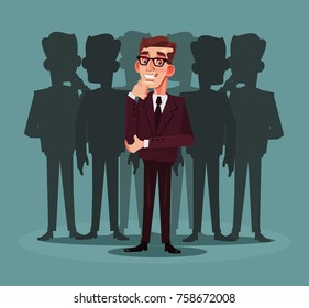Business recruitment. Vector cartoon illustration