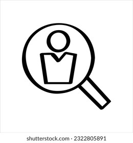 Business recruitment vector hand-drawn icon