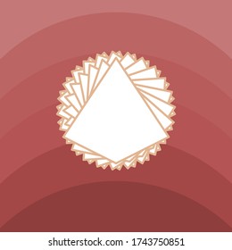 Business red logo.Geometric vektorlogotype design elements.Abstract form.Corporate icon.