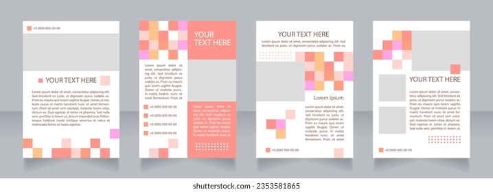 Business regulation tactics blank brochure layout design. Management plan. Vertical poster template set with empty copy space for text. Premade corporate reports collection. Editable flyer paper pages