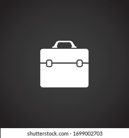 Business related icon on background for graphic and web design. Creative illustration concept symbol for web or mobile app.