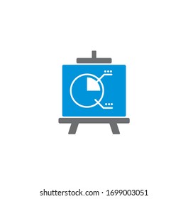 Business related icon on background for graphic and web design. Creative illustration concept symbol for web or mobile app.