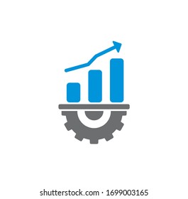 Business related icon on background for graphic and web design. Creative illustration concept symbol for web or mobile app.