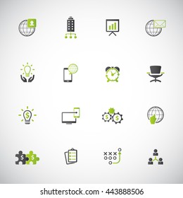 Business related icon set
