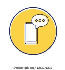 Business related offset style vector illustration