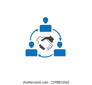business relation collaboration icon
