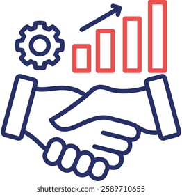 Business Relationship Icon Element For Design